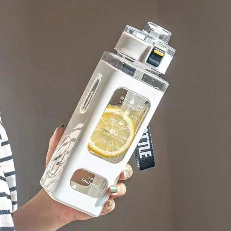 Sports Drinking Bottle, Portable Large Capacity Water Bottle, Hydration Bottle, Leak Proof Water Bottles for Outdoor Sports, Exercise, Fitness, Cycling, Camping, Summer Essentials, Straw Portable Bottle