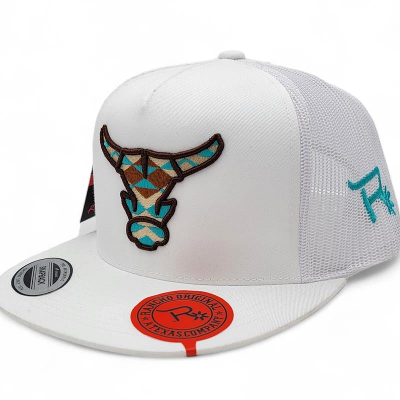 Rancho Original Toro Head Logo Snapback Cap. Embroidered in Texas.