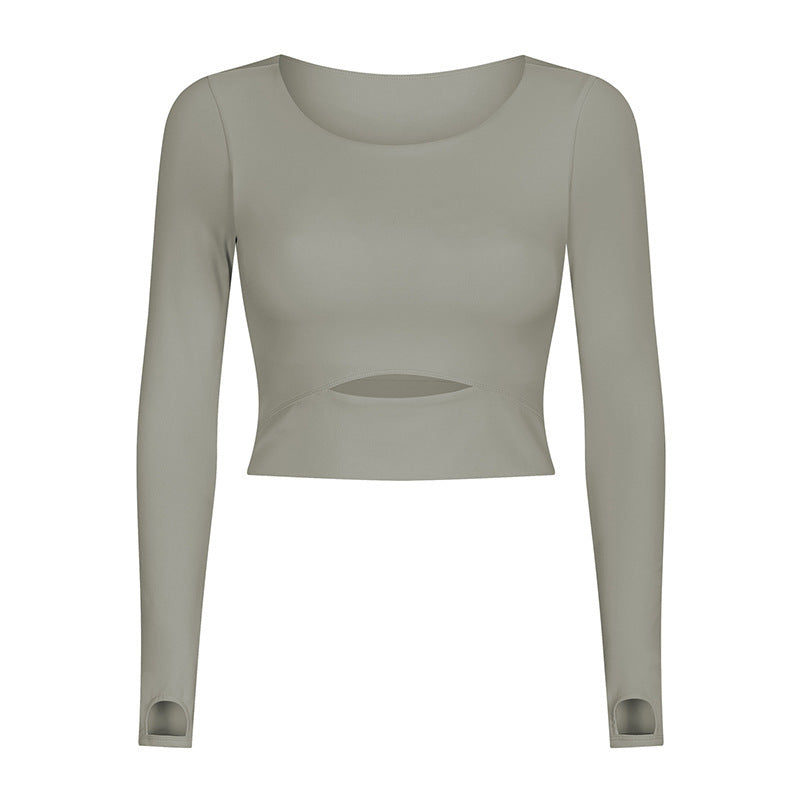 New sports long-sleeved T-shirt with chest pad