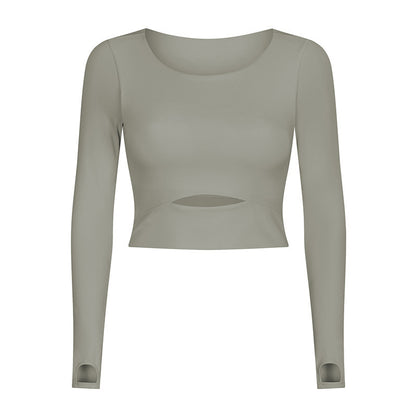 New sports long-sleeved T-shirt with chest pad