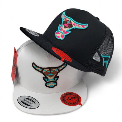 Rancho Original Toro Head Logo Snapback Cap. Embroidered in Texas.