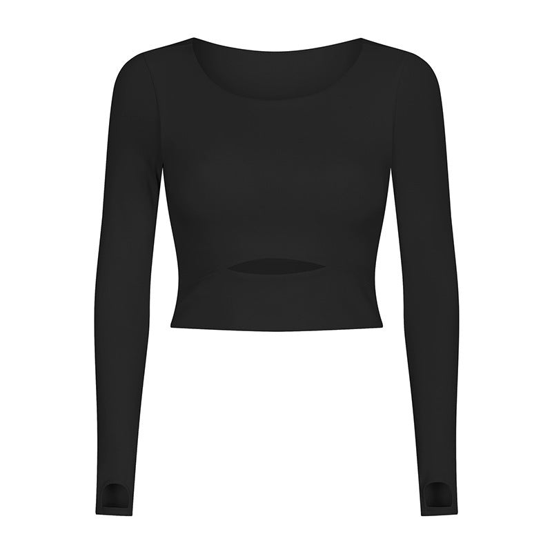 New sports long-sleeved T-shirt with chest pad