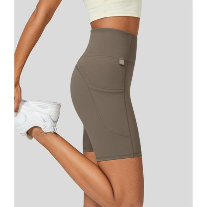 Halara Ultrasculpt™ High Waisted Side Pocket Running Biker Shorts 7''
