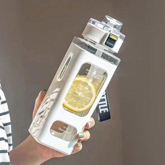 Sports Drinking Bottle, Portable Large Capacity Water Bottle, Hydration Bottle, Leak Proof Water Bottles for Outdoor Sports, Exercise, Fitness, Cycling, Camping, Summer Essentials, Straw Portable Bottle