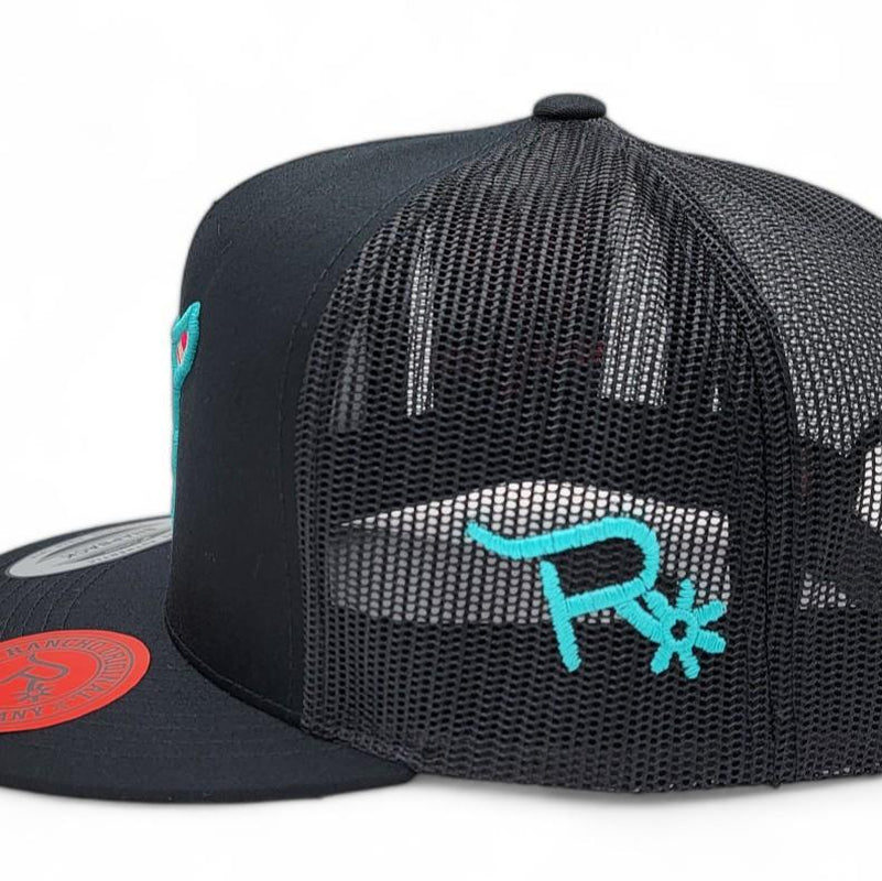 Rancho Original Toro Head Logo Snapback Cap. Embroidered in Texas.