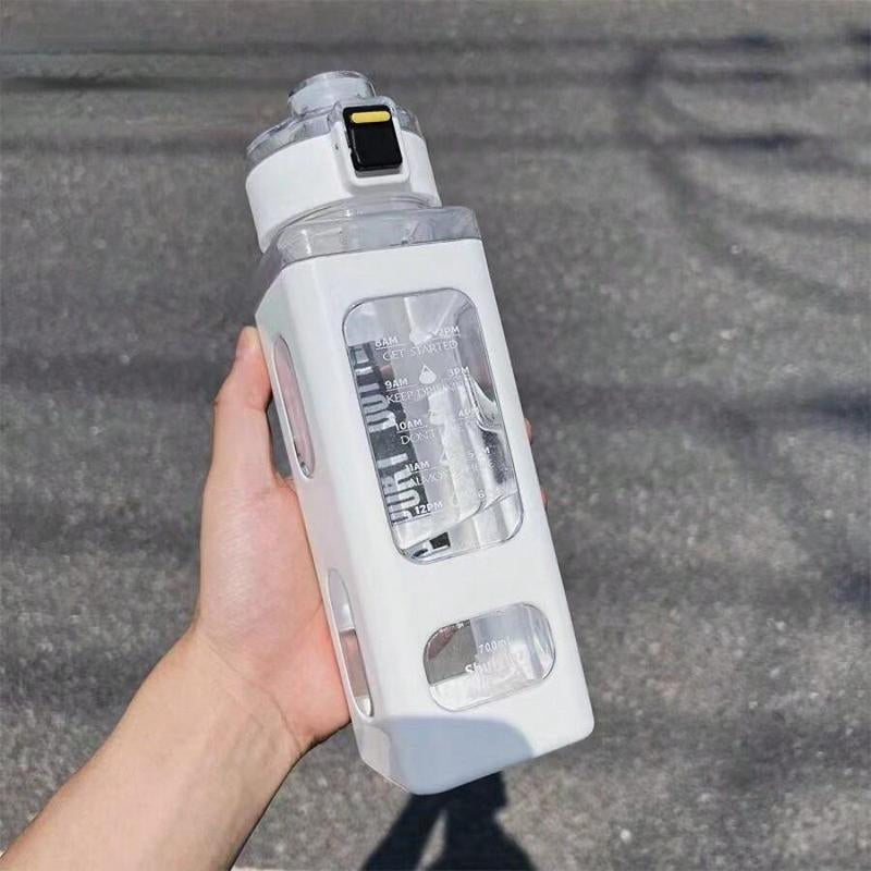 Sports Drinking Bottle, Portable Large Capacity Water Bottle, Hydration Bottle, Leak Proof Water Bottles for Outdoor Sports, Exercise, Fitness, Cycling, Camping, Summer Essentials, Straw Portable Bottle