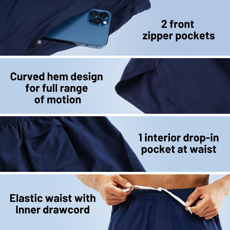 MIER Men'S 5‘’ Quick Dry Running Shorts with Phone Pockets, Comfy Breathable Lightweight Gym Shorts, for Running, Workout, Training, Gym, Tiktok Shop Store, Dealsforyoudaysear