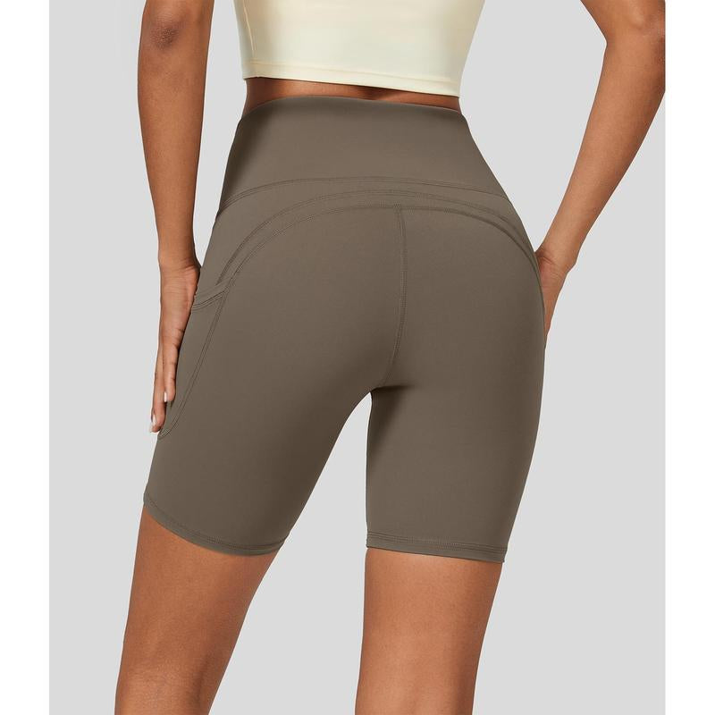 Halara Ultrasculpt™ High Waisted Side Pocket Running Biker Shorts 7''