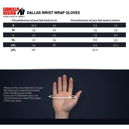 Dallas Wrist Wrap Gloves - Black