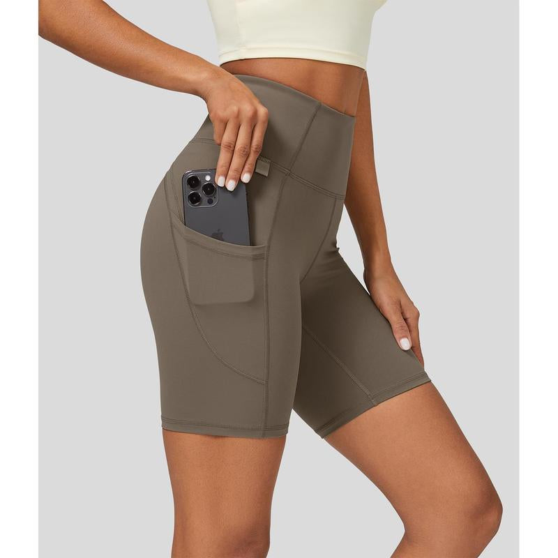 Halara Ultrasculpt™ High Waisted Side Pocket Running Biker Shorts 7''