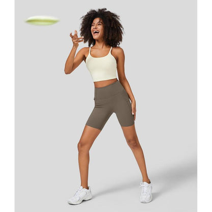Halara Ultrasculpt™ High Waisted Side Pocket Running Biker Shorts 7''
