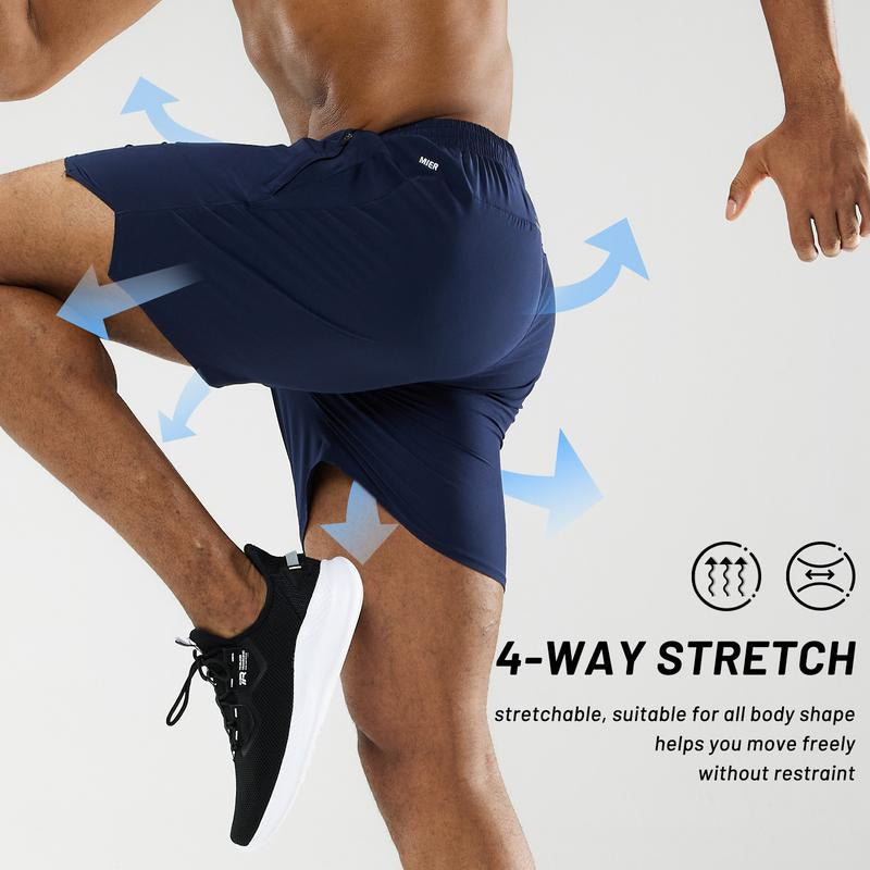 MIER Men'S 5‘’ Quick Dry Running Shorts with Phone Pockets, Comfy Breathable Lightweight Gym Shorts, for Running, Workout, Training, Gym, Tiktok Shop Store, Dealsforyoudaysear