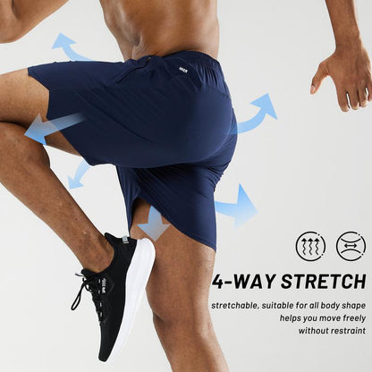 MIER Men'S 5‘’ Quick Dry Running Shorts with Phone Pockets, Comfy Breathable Lightweight Gym Shorts, for Running, Workout, Training, Gym, Tiktok Shop Store, Dealsforyoudaysear